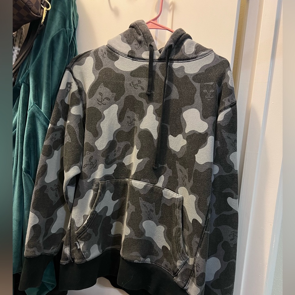 Ripndip gray nermal hoodie